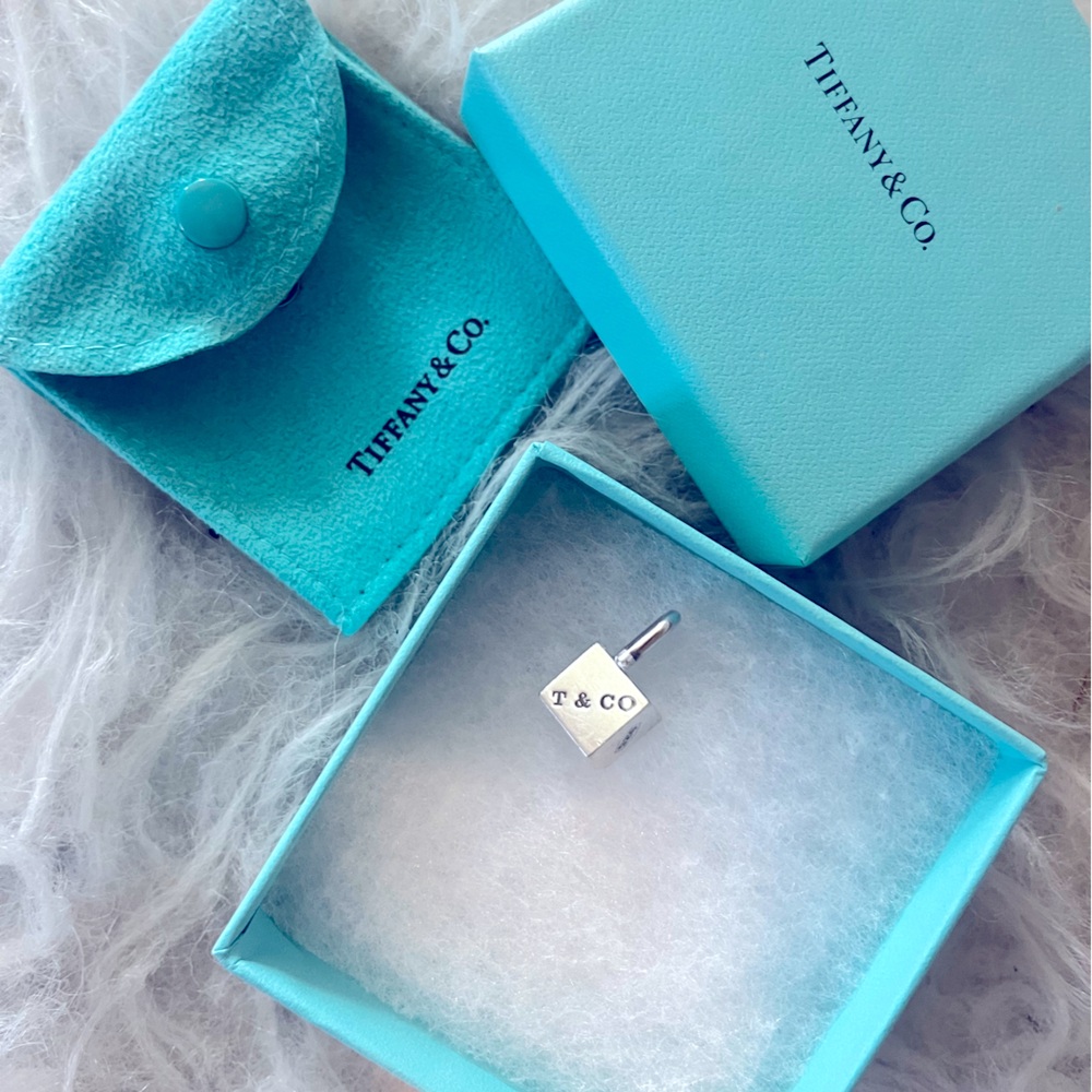 COPY - FINAL PRICE- Retired Tiffany Cube Charm With Lock.